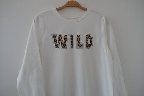 Tričko biele wild, 40