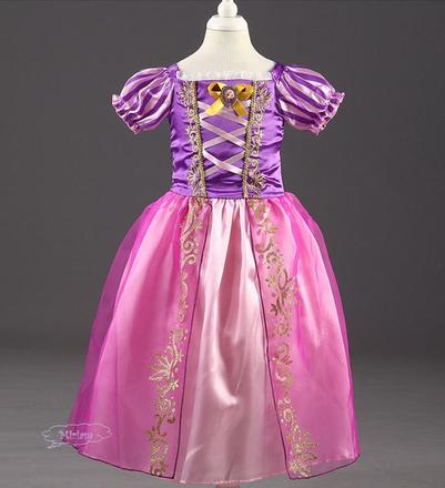 Rapunzel locika nový kostým na 5/6 rokov, 