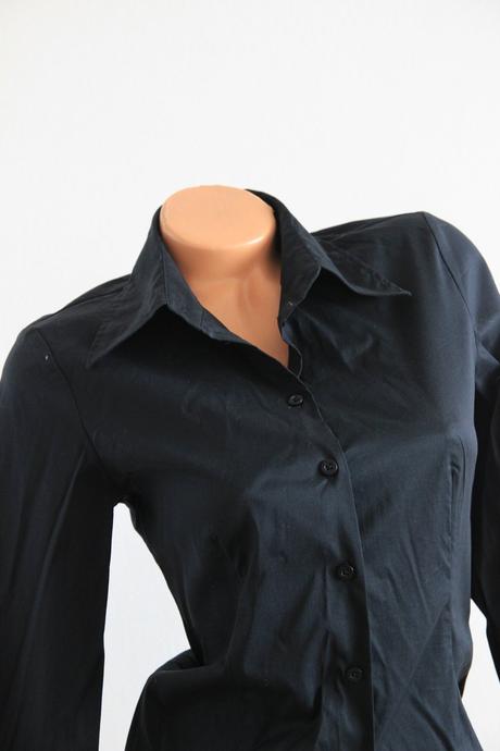 Čierna elegantná košeľa, s.oliver, xs, s.oliver,xs