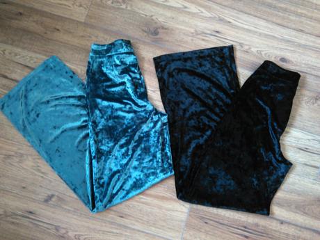 Zamatové culotte nohavice, amisu,s