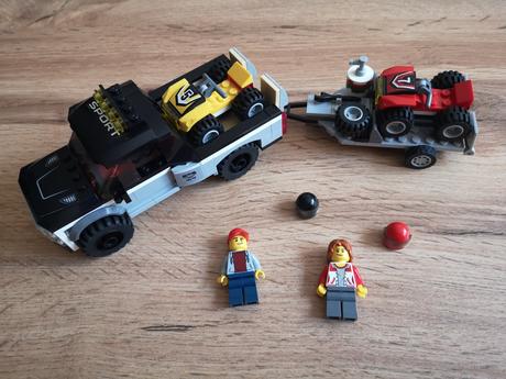 Lego city 60148 pretekársky tím štvorkoliek,