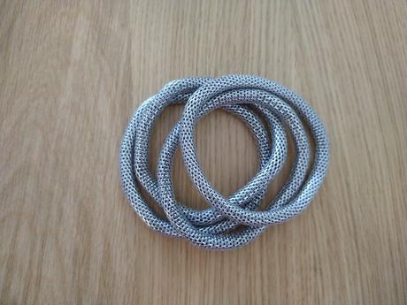 Sada kovových náramkov, h&m