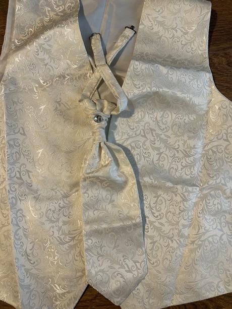 Svadobná vesta s francúzskou kravatou, l