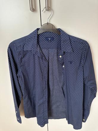 Gant modrá bodkovana košeľa, gant,xs