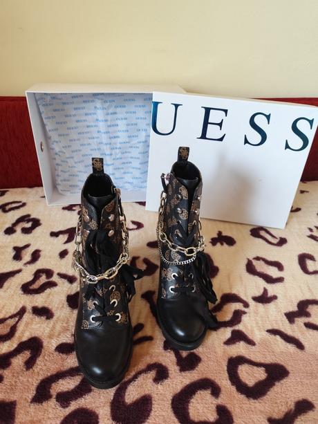 Čižmičky guess na vyššom podpätku, veľ.41, guess,41