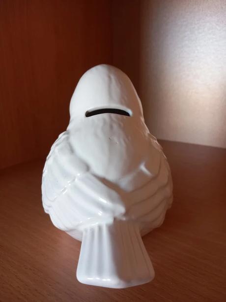 Veľký keramický vtáčik, aj pokladnička 16x12x10 cm,