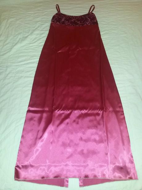 Cyklaménové spoločenské šaty šité na mieru veľ. 40, 42