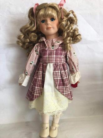 Prekrasna stara babika porcelanka 40 cm,