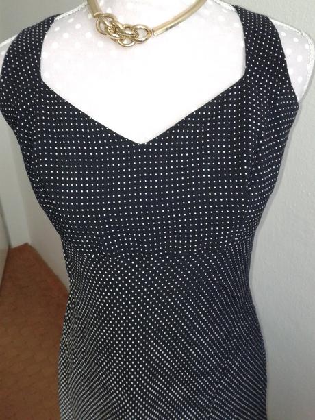 Čierno biele bodkované šaty veľ. 38, 38