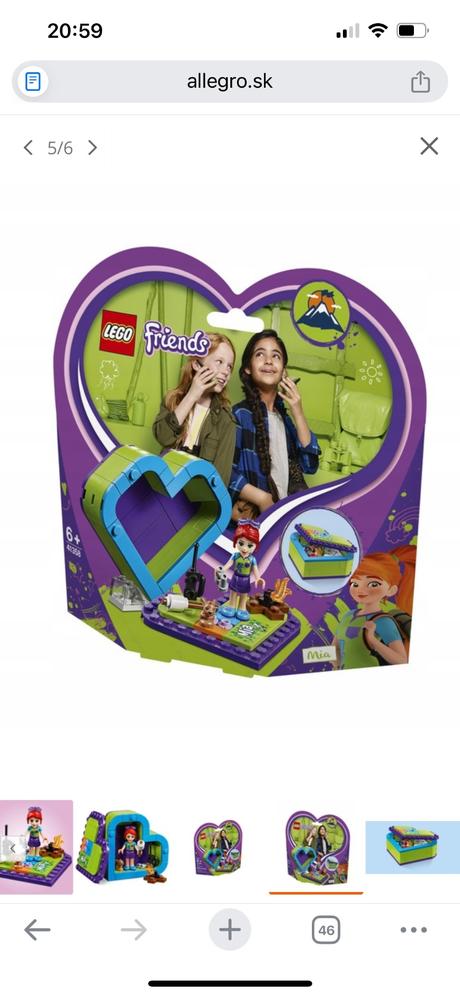 Lego krabicka srdce mia,