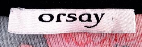 Orsay červeno-čierne dámske kvetované šaty (nové), orsay,m