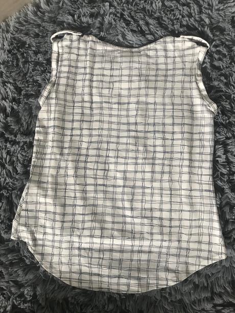 Biele kockované tielko, gate,m