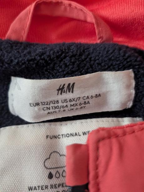 Softshellova bunda, h&m,122