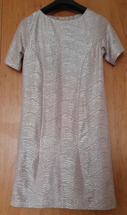 Kratke zlate šaty, s