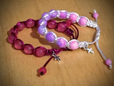 Ruženec desiatok - náramok, 