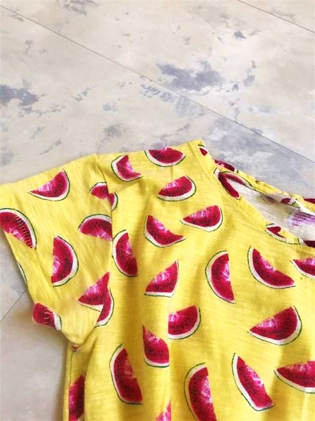 Bavlnené tričko s melónami, m