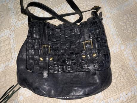 Cierna kabelka made in italy, 