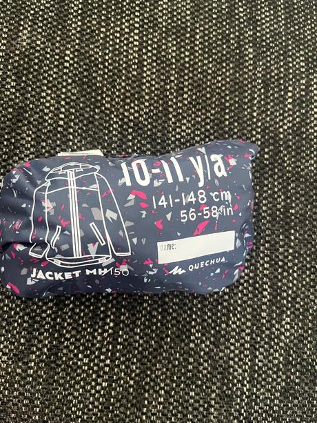 Bunda do dažďa 10-11 rokov, decathlon,140