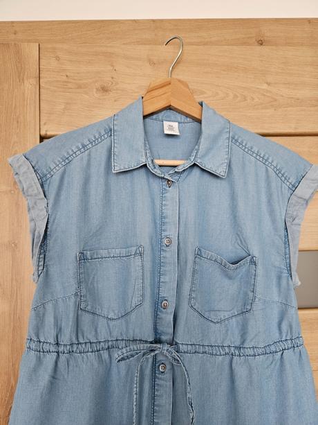 Tehotenský riflový top, h&m,xs