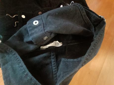 Džínsová sukňa na traky, h&m,110