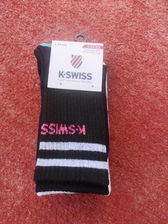 K-swiss dámske ponožky 4 páry 36-42, 36 - 42