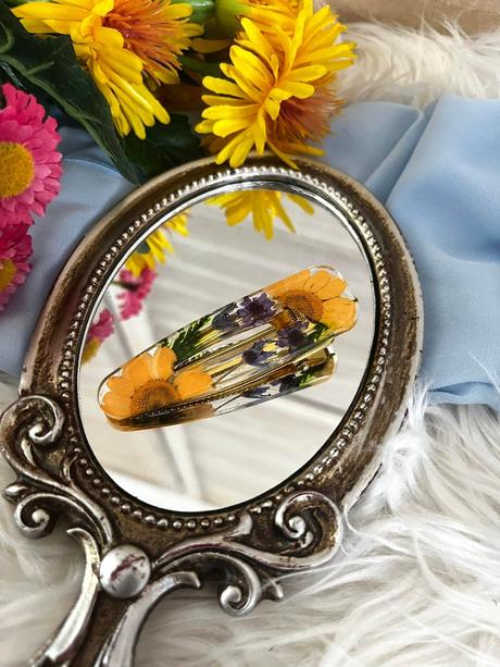 Ručne vyrobené živicové sponky do vlasov, 