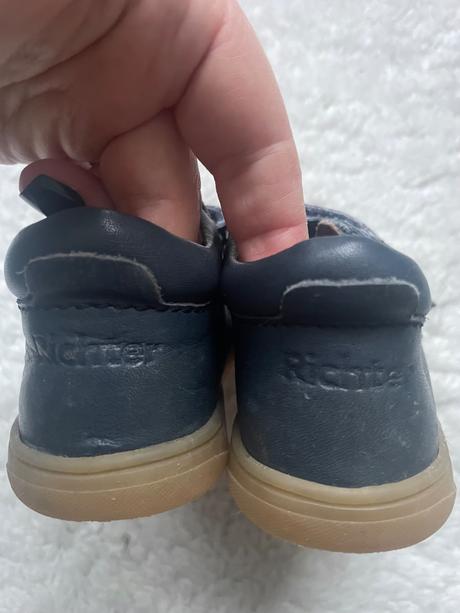 Modre kozene topanky richter, richter,23