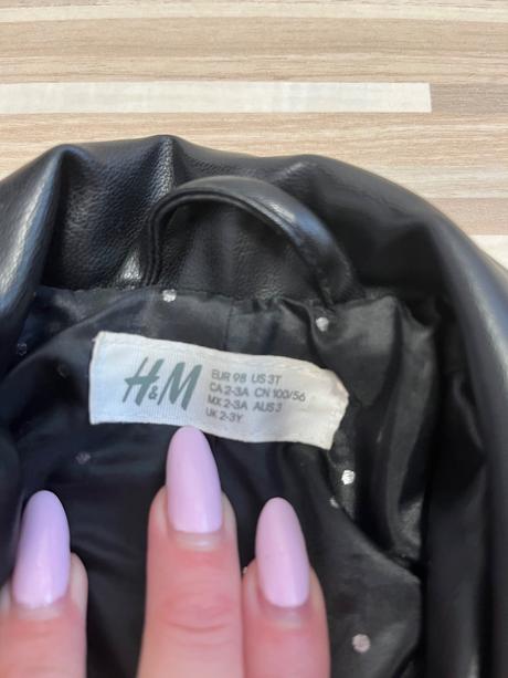 Kožena bundička, h&m,98