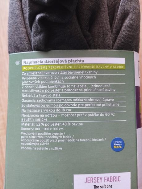 Napínacia džersejová plachta-180-200 x 200, 