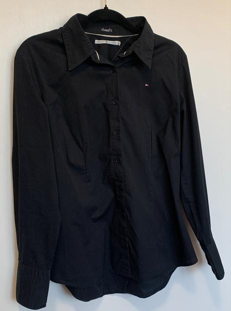 Tommy hilfiger čierna dámska košeľa, tommy hilfiger,l