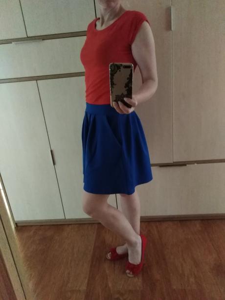 Tepláková sukňa s vreckami, fishbone,s