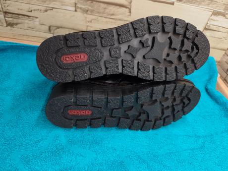 Rieker 38 - dámske zateplené čierne členkové topán, rieker,38