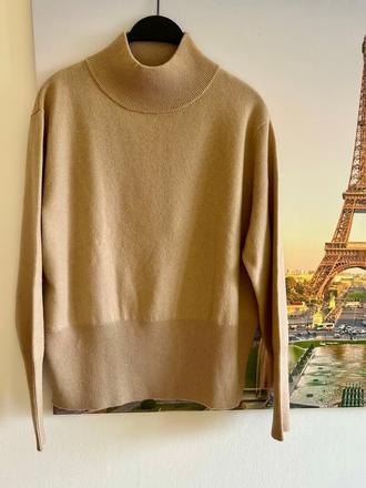 Vlnený camel pulover zn.chelsea rose č.42, xl
