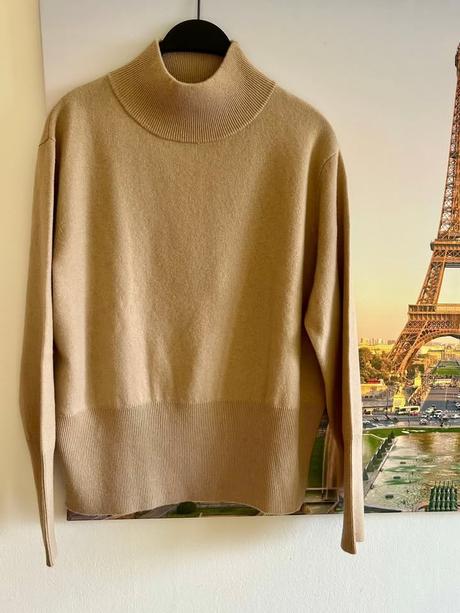 Vlnený camel pulover zn.chelsea rose č.42, xl