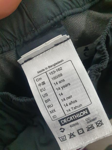 2ks 153 až 162 extra široký pas oteplovacky, decathlon,158