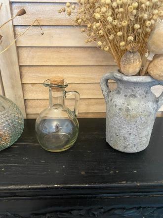 Sklenené fľaštičky so zátkou - 2 ks ( sada ),