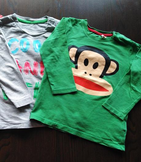 Farebné tričká, h&m,92