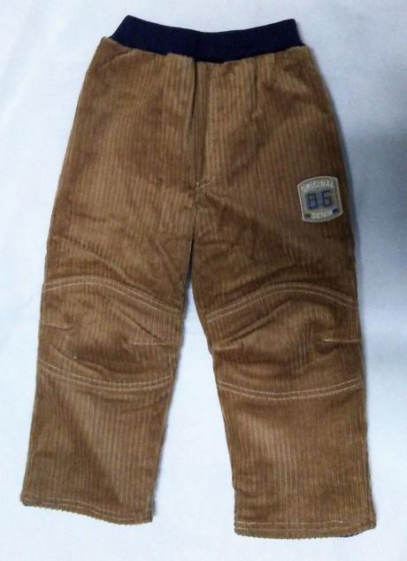 Menčestrové nohavice - zateplené, 92