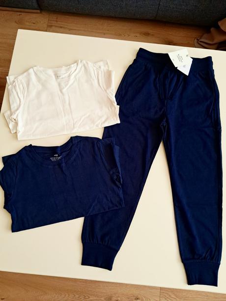 Tmavomodré teplaky h&m v.128, h&m,128