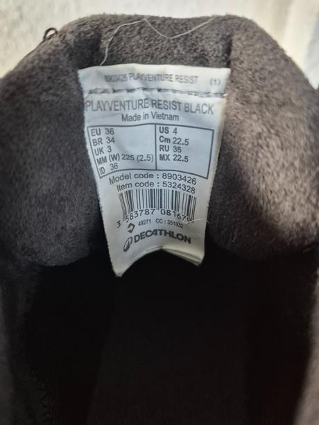 Prechodné topánky, decathlon,36