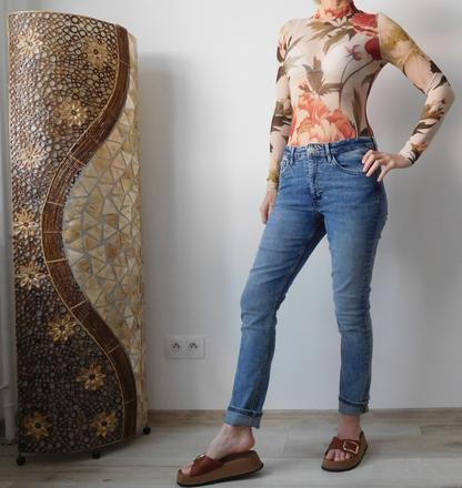 Body kvietkované vzor pružné +rifle,, s