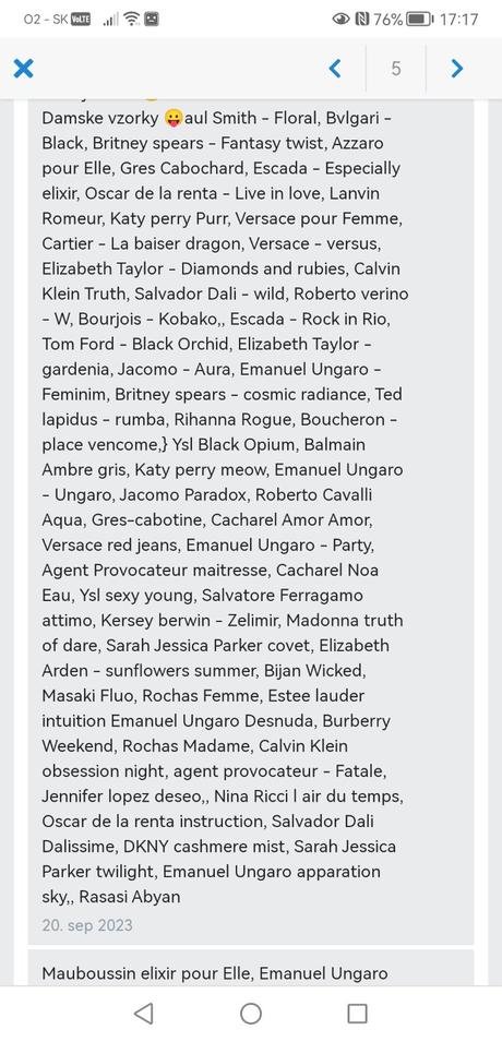 Damske, pánske vzorky,