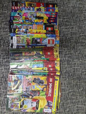 Lego časopisy a krabičky, 