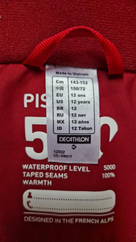 Lyžiarska bunda wedze, wedze,152