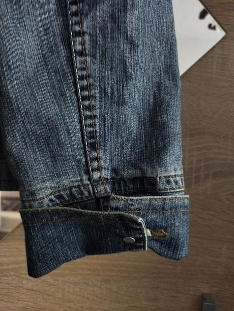 Riflová modrá bundička, 38