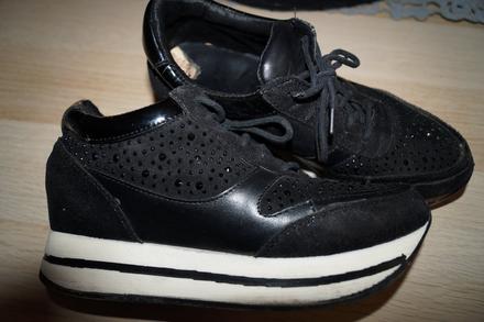 Tenisky na platforme s kamienkami, 39