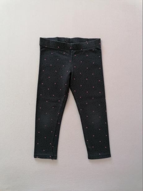 Zateplene leginy so srdieckami, h&m,98