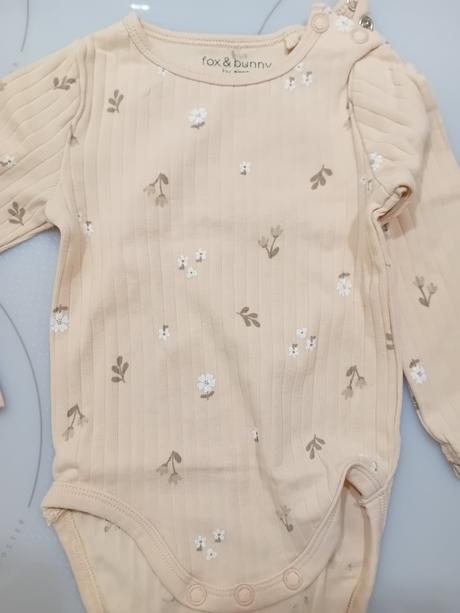 Rebrovane kvietkovane body, fox & bunny,68