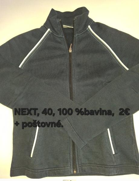 Dámska čierna mikina next., next,36