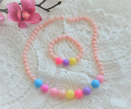 Korálková sada náramok+náhrdelník, 